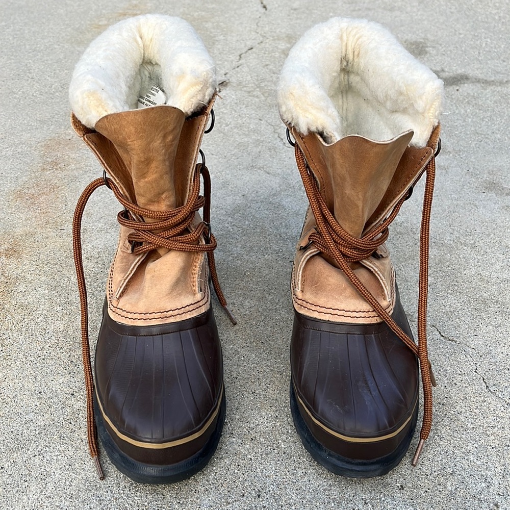 Sorel Eddie Bauer Ridgeline Leather Winter Snow Duck Boots